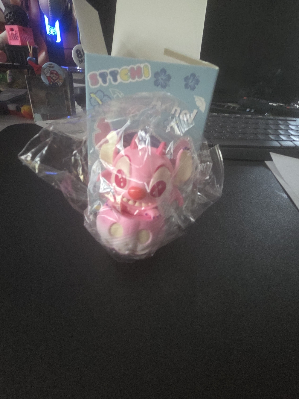 Stitch Pink Cute Character Holiday Decor Figurine